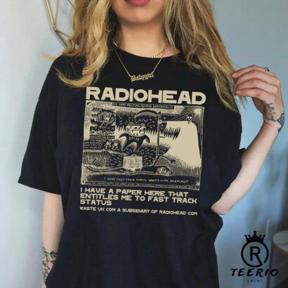 Radiohead T-Shirt, Vintage Radiohead Shirt, Radiohead Vintage Retro Concert T-shirt, Radiohead Band Shirt, Rock Band Shirt