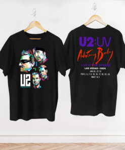 Graphic U2 Band Unisex Shirt, U2 Band Achtung Baby Live At Sphere Shirt, Classic Rock U2 Tour 2024 Shirt, U2 Band Merch, U2 Fan Gift Shirt