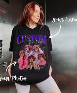 Please send us: 1/ Your images (5-7 photos) via email storepashop@gmail.com 2/ The name you want printed on the shirt 3/ Text color (1-9) 4/ If you want to wear oversized, please up to 1-2 sizes. 5/ We have Gildan, Bella Canvas and Comfort Colors fabrics.