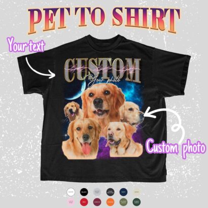 Custom Dog Bootleg, Custom Bootleg Tee, Personalized Pet Tee, Pet Face Shirt, Custom Dog Shirt