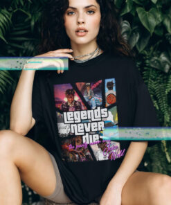 Juice WRLD Legend Never Die GTA Style Hip Hop Graphic Tee, Juice WRLD Shirt, Juice Wrld Merch, Rap Hiphop Shirt