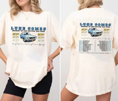 Luke Combs 2024 Tour Shirt, Luke Combs Growin up tour shirt, Luke Combs tshirt