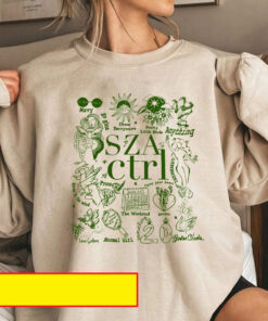 Retro SZA Sweatshirt, Sza Ctrl Shirt, SZA Merch, Sza Sos Tour Shirt 2023, Sza Favorite Songs Shirt, Gift for Sza Fans