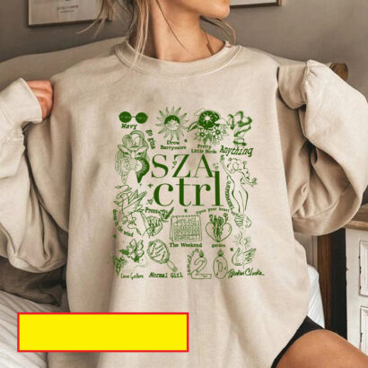 Retro SZA Sweatshirt, Sza Ctrl Shirt, SZA Merch, Sza Sos Tour Shirt 2023, Sza Favorite Songs Shirt, Gift for Sza Fans