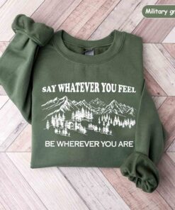 Vintage You're Gonna Go Far Sweatshirt, Song Lyrics Shirt, Country Music Shirt, Say Whatever You Feel Be Whatever You Are Shirt