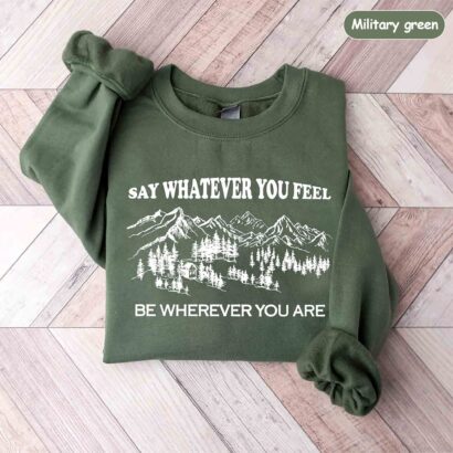 Vintage You're Gonna Go Far Sweatshirt, Song Lyrics Shirt, Country Music Shirt, Say Whatever You Feel Be Whatever You Are Shirt