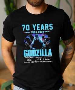 Godzilla Tshirt, 70 Years 1954-2024 Godzilla Thank You for The Memories Shirt