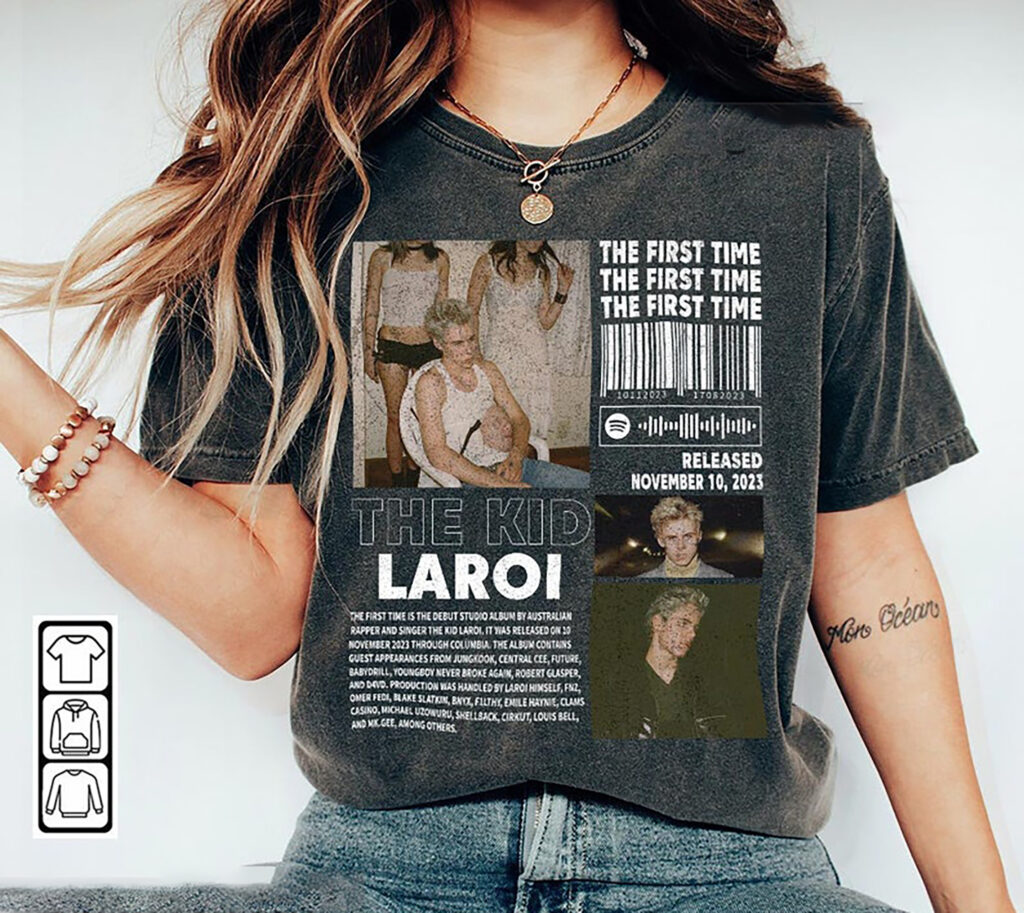 The Kid LAROI Merch Shirt, The First Time Laroi Album 90s Tee - Storepa