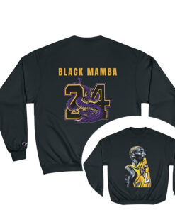 Black Mamba Sweatshirt, Kobe Bryant Memorial Hoodie