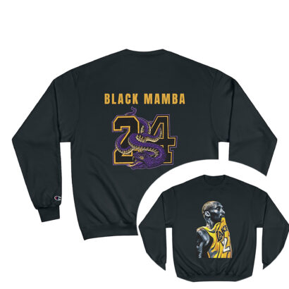 Black Mamba Sweatshirt, Kobe Bryant Memorial Hoodie