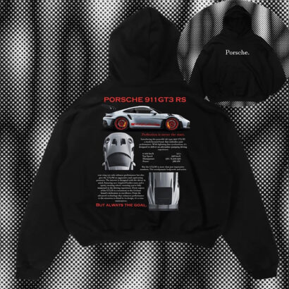 Porsche 911 GT3 RS Hoodie, Porsche 911 GT3 RS Aesthetic Tshirt, Porsche 911 GT3 RS Tshirt 2 side