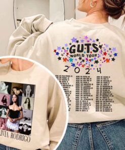 Olivia Guts Tour 2024 Sweatshirt, Olivia Rodrigo Guts Shirt, Olivia Track List Aesthetic Merch