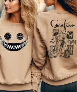 Coraline Movie, Coraline T-Shirt, Coraline Tee, Coraline Sweater, Crewneck Sweatshirt