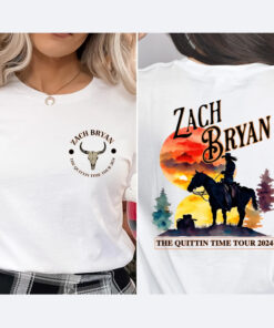 The Quittin Time Tour 2024 Shirt, Zach Bryan Front and Back Shirt, Zach Bryan Concert Fan Sweatshirt, Country music Sweatshirt