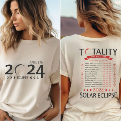 Total Solar Eclipse April 2024 Shirt, American Solar Eclipse 4.8.24 Tshirt, Group Eclipse Tee, 2024 Eclipse T Shirt, Eclipse Tour T-Shirt