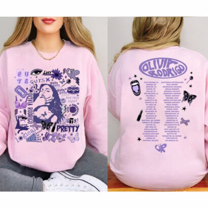 Olivia Rodrigo Guts Tour 2024 Sweatshirt, The Guts World Tour 2024 Shirt, Olivia Rodrigo T-Shirt, Olivia Rodrigo Sweater, 2024 Music Shirt