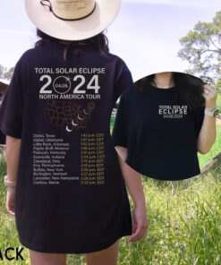 Total solar eclipse 2024 shirt, April 8th. 2024 shirt, Eclipse North America tour shirt, Path to totality tee, Solar Eclipse tshirt