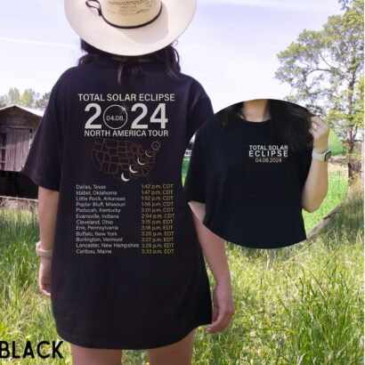 Total solar eclipse 2024 shirt, April 8th. 2024 shirt, Eclipse North America tour shirt, Path to totality tee, Solar Eclipse tshirt