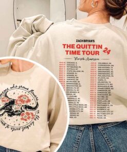 Zack Bryan Tour Shirt, Zack Bryan Sweatshirt For Fan, The Quittin Time 2024 Tour Sweatshirt