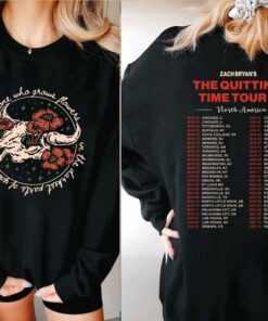 Zack Bryan Tour Shirt, Zack Bryan Sweatshirt For Fan, The Quittin Time 2024 Tour Sweatshirt