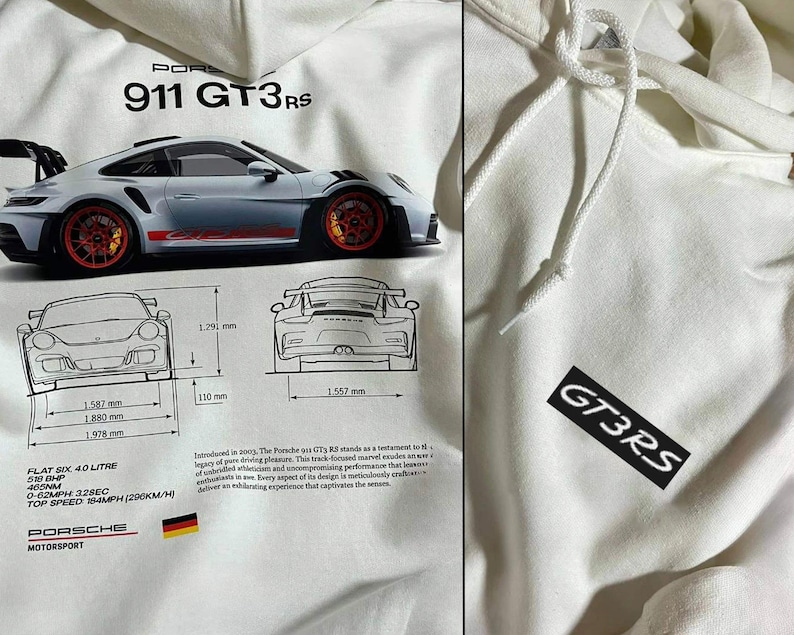 911 GT3 RS Hoodie, Aesthetic Hoodie - Storepa