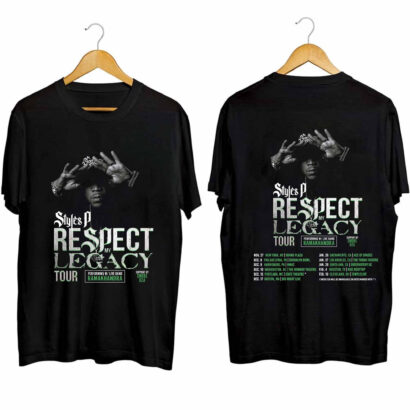 Styles P - Respect My Legacy 2023 2024 Tour Shirt, Rapper Styles P tour Shirt, Styles P Concert Shirt