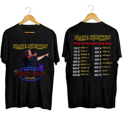 Blake Shelton Back to the Honky Tonk Tour 2024 Shirt, Blake Shelton 2024 Concert shirt, Blake Shelton Country Music