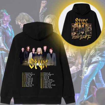 Styx Band 2024 Tour shirt, Styx Rock Band Concert 2024, Styx Merch tee