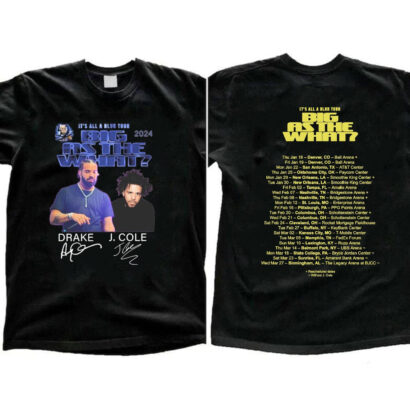 Drake J Cole Big As The What Tour 2024 Shirt, Drake J Cole merch 2024 shirt, Big As The What Tour tee