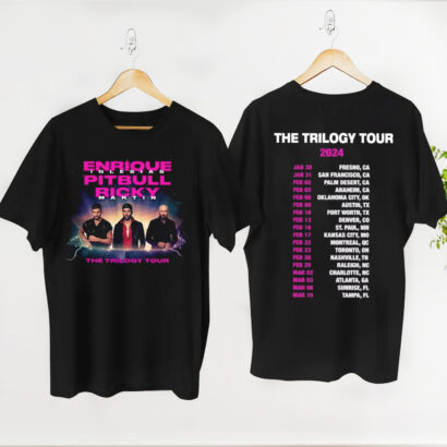 The Trilogy Tour 2024 shirt, Enrique Iglesias X Pitbull X Ricky Martin The Trilogy Tour 2024 Shirt, Enrique Iglesias Shirt