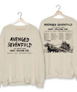 Avenged Sevenfold Tour 2024 shirt, Avenged Sevenfold merch 2024 With Special Guests Poppy And Sullivan King shirt