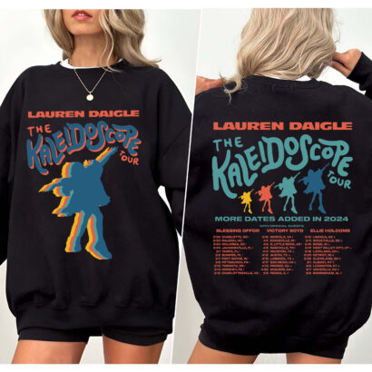 Lauren Daigle tour 2024 Shirt, Lauren Daigle The Kaleidoscope Tour 2024 Shirt, Lauren Daigle merch tee