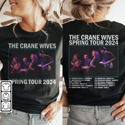 The Crane Wives Band tour 2024 Shirt, The Crane Wives Spring Tour 2024 Shirt, The Crane Wives shirt