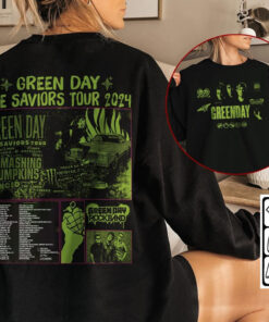 Green day 2024 tour shirt, The Saviors Rock Band Tour Shirt, Green day 2024 merch