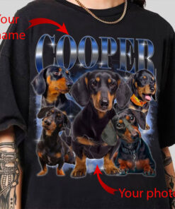 Custom Dog Photo Shirt, Retro Collage Personalized Pet Shirt, 90's Custom Photo Vintage Graphic Tees, Insert Pet Design Personalized Gift