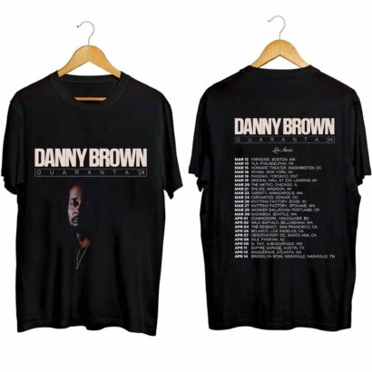 Danny Brown 2024 Tour Shirt, Danny Brown 2023 Concert Shirt, Quaranta Tour 2024 Shirt, Quaranta Tour Shirt