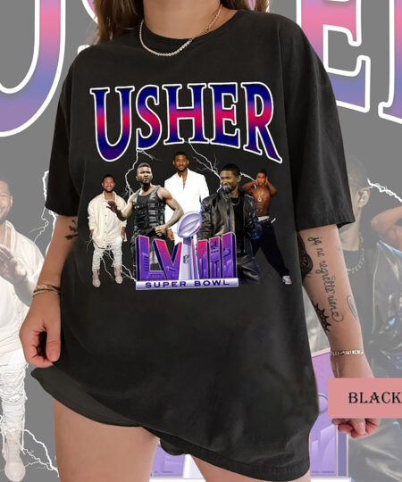 Ushers Super bowl 2024 Shirt, Ushers Super bowl Boxy TShirt, Ushers shirt