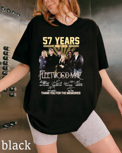 Fleetwood Mac Band Shirt, Fleetwood 57 Years 1967-2024 Shirt, Vintage Fleetwood Mac Sweatshirt