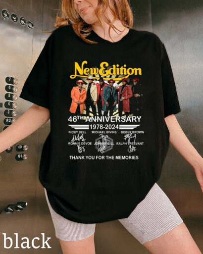 New Edition Shirt, New Edition 46th Anniversary 1978-2024 Shirt, New Edition Band Sweatshirt