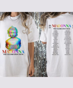 Madonna 2024 Shirt, The Celebration Tour shirt, 2024 Tour Shirt, Madonna Merch tour 2024 shirt, Madonna 2 side Shirt