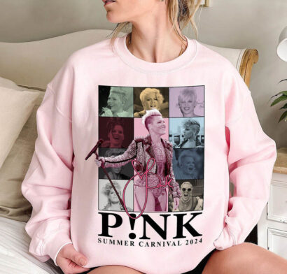 P!nk Pink Singer Summer Carnival 2024 Tour Shirt, Trustfall Album Shirt, Concert 2024 P!nk shirt