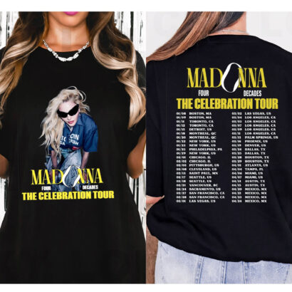 Madonna The Celebration Tour 2024 Shirt, Madonna Shirt Fan Gifts, Madonna merch 2024 shirt