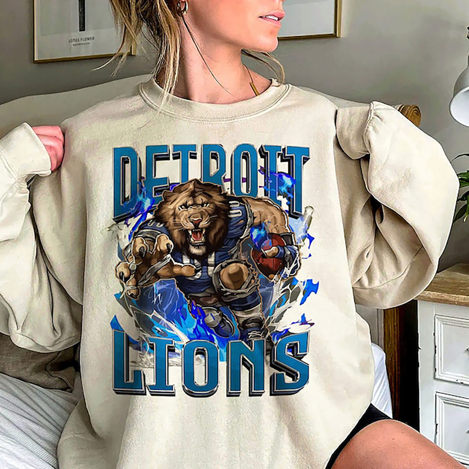 Detroit Lions Football Shirt, Lions Football Crewneck, Detroit Football Shirt