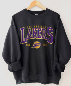 Los Angeles Basketball Shirt, Los Angeles Laker Shirt, LA Crewneck Laker shirt