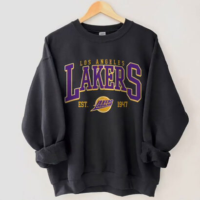 Los Angeles Basketball Shirt, Los Angeles Laker Shirt, LA Crewneck Laker shirt