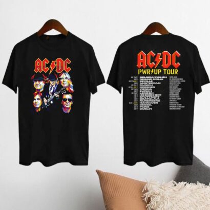 ACDC Band 90s Vintage Shirt, ACDC Pwr Up World Tour 2024 Shirt, Rock Band ACDC 2024 Concert Shirt, Acdc Fan Shirt