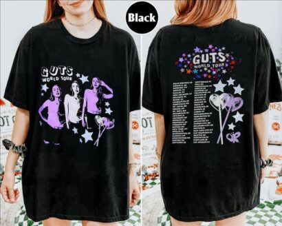 Guts Olivia 2024 World Tour Unisex Shirt, Vintage Olivia Guts Tour Shirt, Rodrigo World Tour Concert Shirt