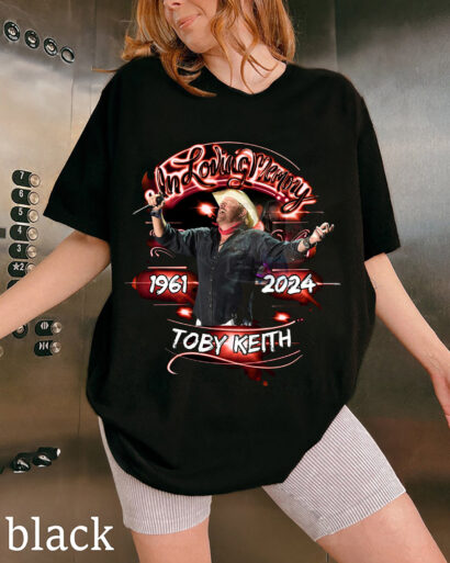 Toby Keith 1961-2024 Shirt, Vintage Toby Keith 90s Shirt, Toby Keith Honoring Shirt,