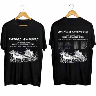 Avenged Sevenfold Tour 2024 Shirt, Avenged Sevenfold Band Fan Shirt, Avenged Sevenfold 2024 Tour Shirt