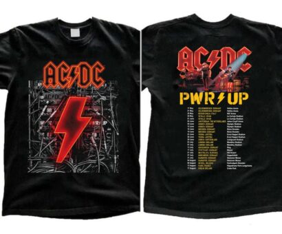 2024 ACDC Pwr Up World Tour Shirt, Rock Band ACDC Graphic Shirt, ACDC Band Fan Gift, Acdc Merch, Acdc Band 90s Vinatge Shirt